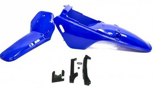 Carénage adaptable Yamaha PW 80 bleu avec pare chaine