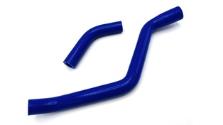 Durites d'eau silicone adaptable Derbi Senda E3 et E4 bleu